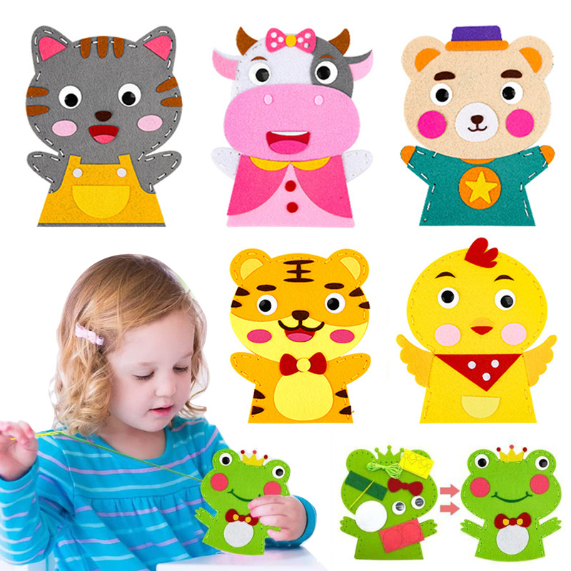 Cute Cartoon Animal Hand Puppe - Art Craft For 3 Year Old avis et prix