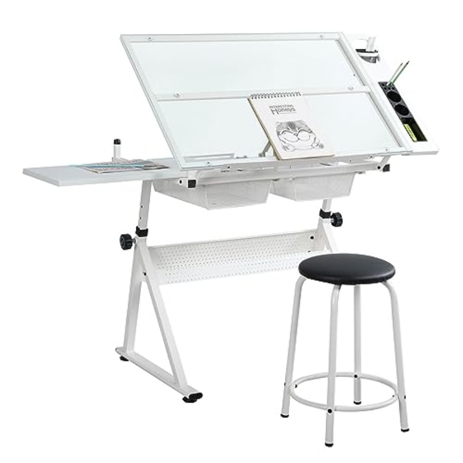 Drafting Table with Stool Mode - Art & Craft Hari Raya avis et prix