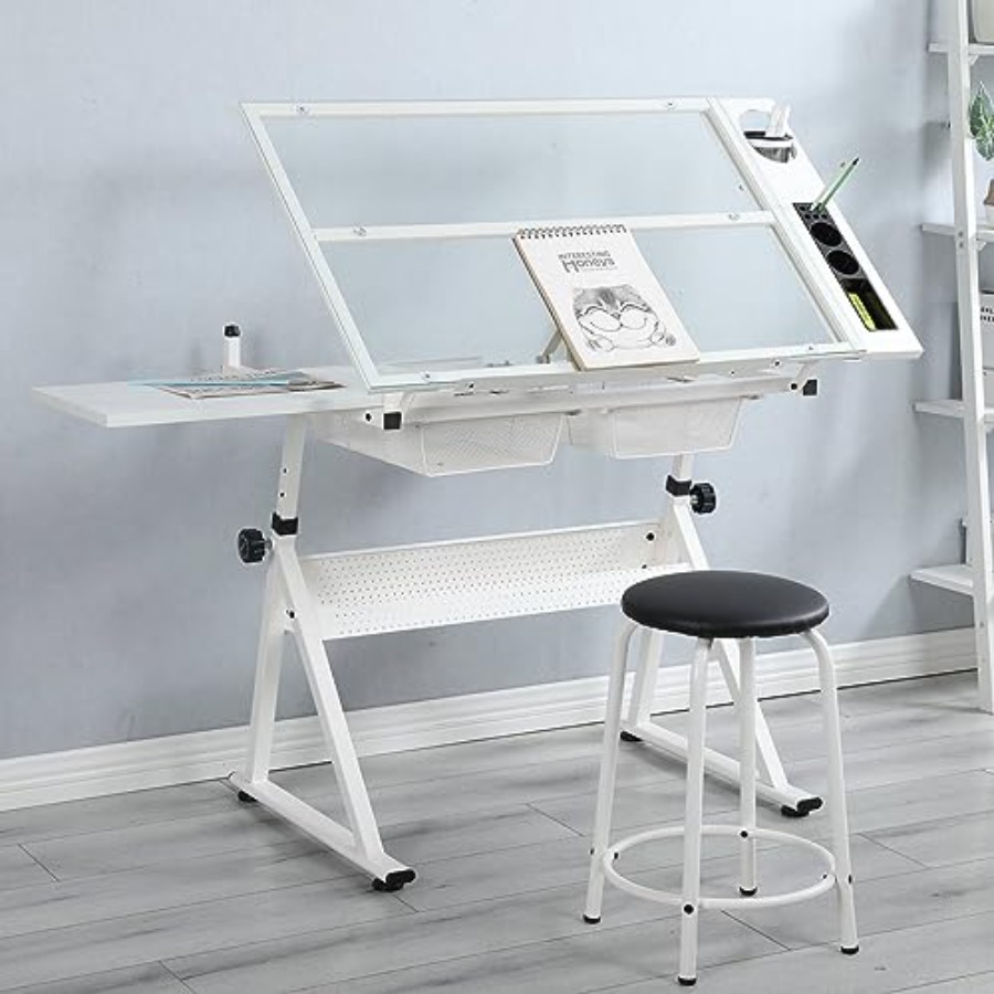 Drafting Table with Stool Mode - Art & Craft Hari Raya avis et prix