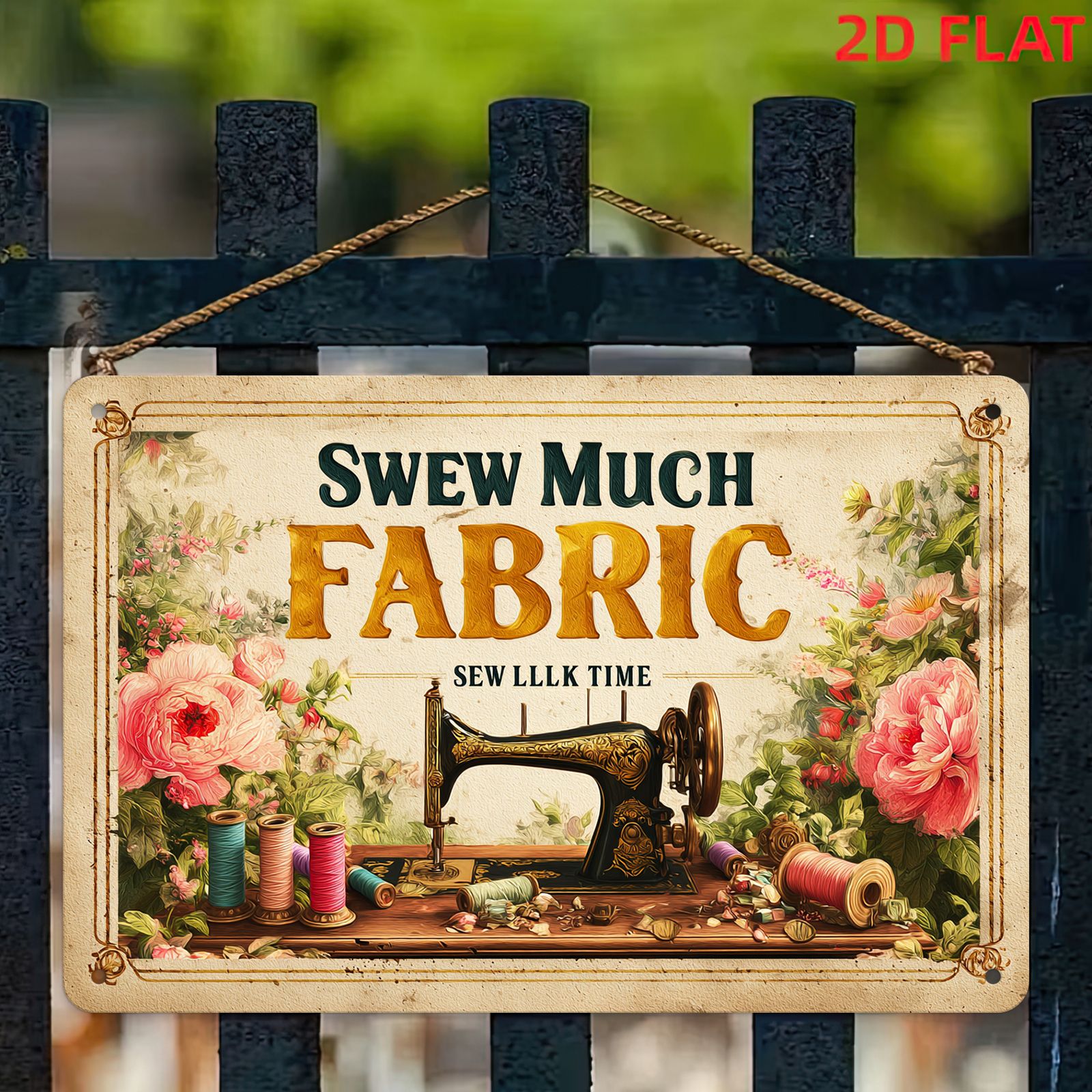 2D Flat Inch Retro Sewing Mach - Art And Craft For Xmas avis et prix