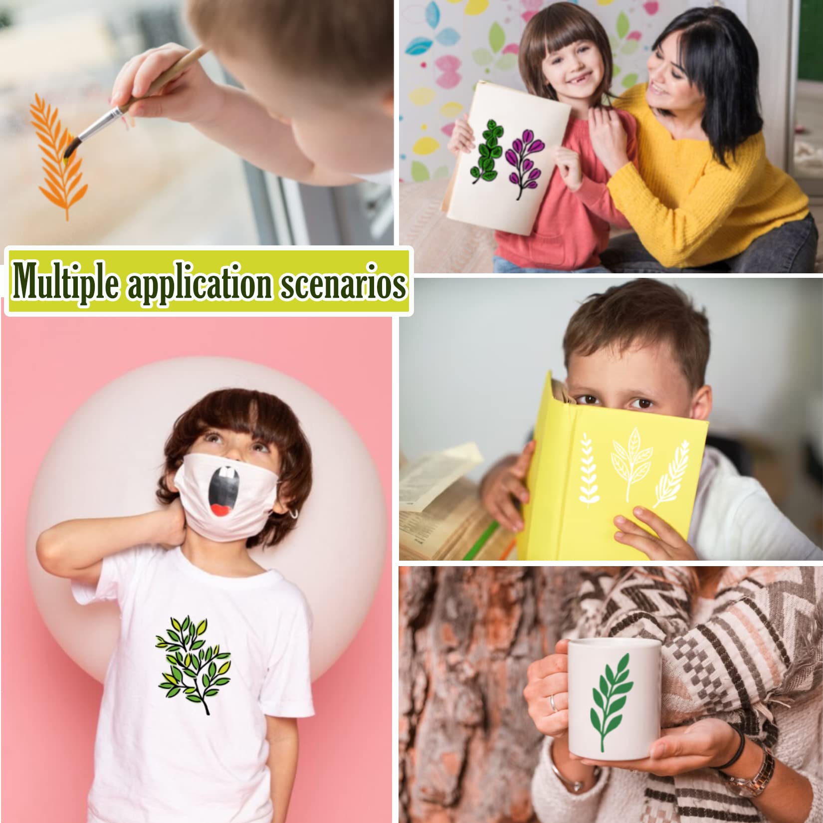 50 Pieces of Craft Templates F - Art Craft Using Leaves avis et prix