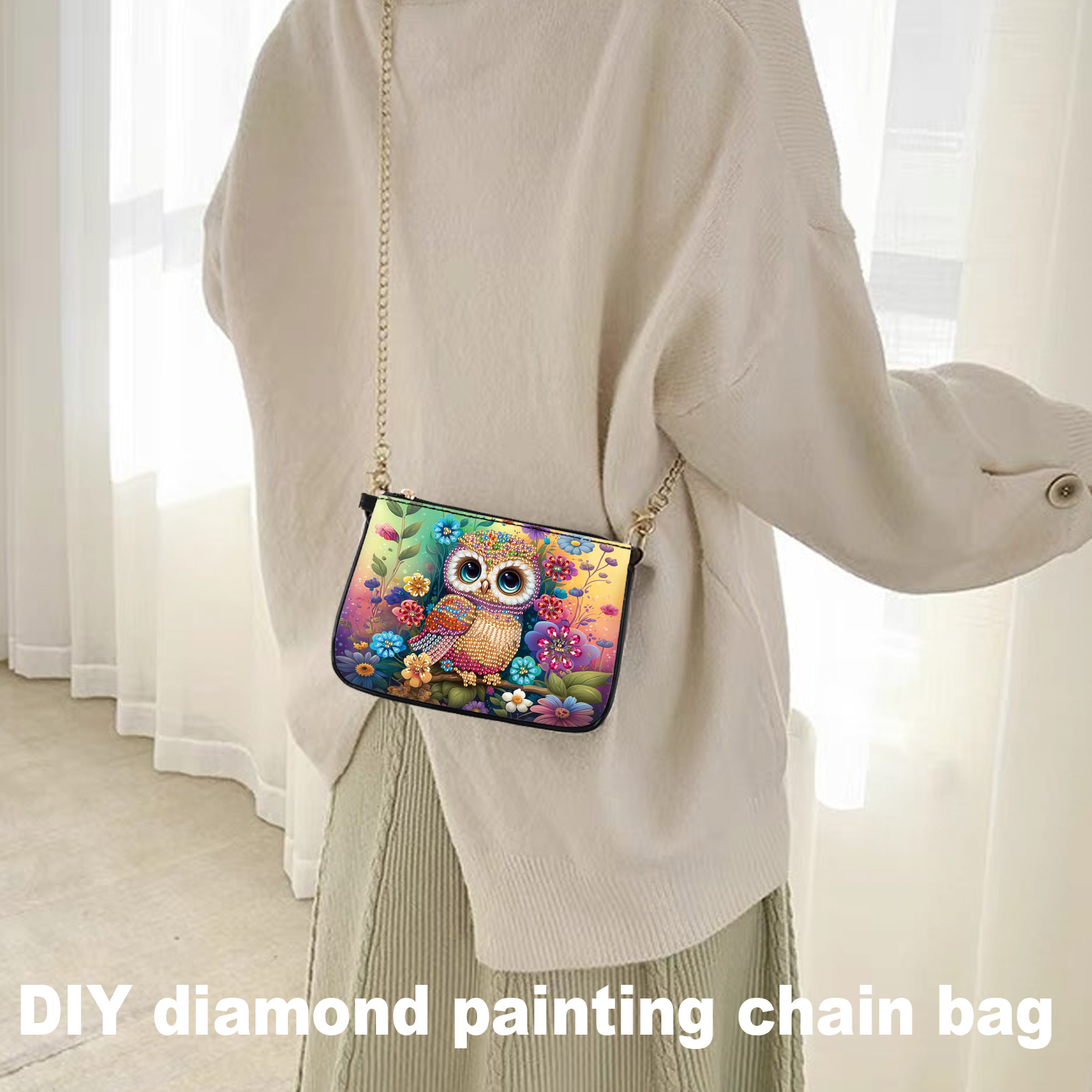 Colorful Owl Diamond Art Paint - Art Craft Bag avis et prix
