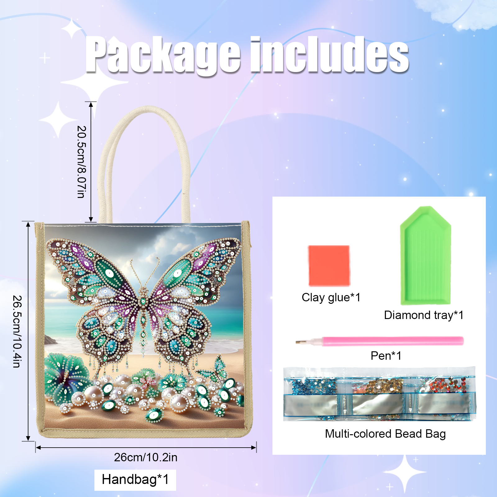 Diamond Art Painting Handbag K - Art Craft Bag avis et prix