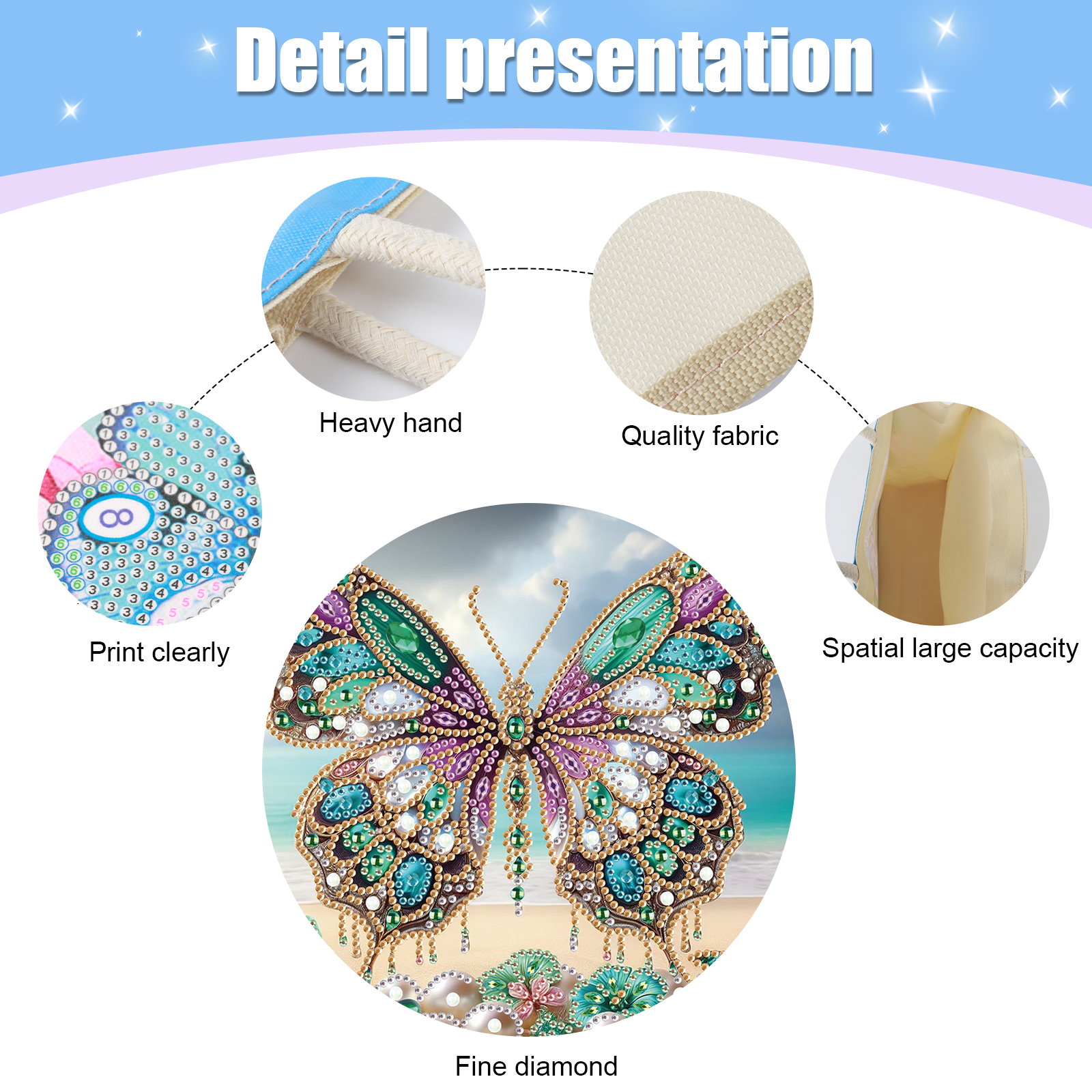 Diamond Art Painting Handbag K - Art Craft Bag avis et prix