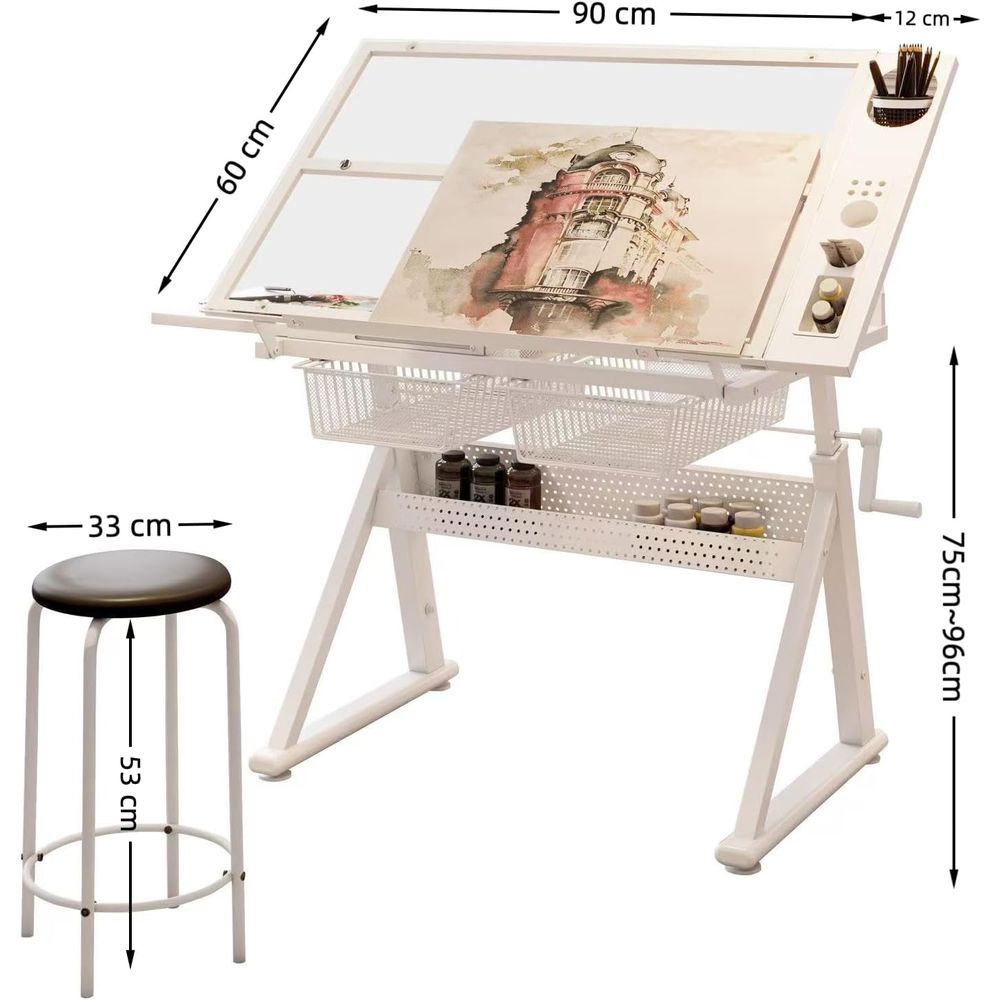 Adjustable Art Desk with Tempe - Art & Craft Hari Raya avis et prix
