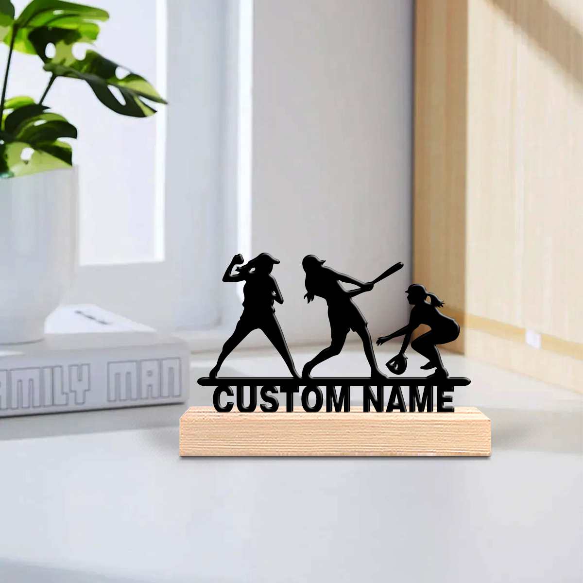 1pc Abstract baseball girl Cus - Art Y Craft avis et prix