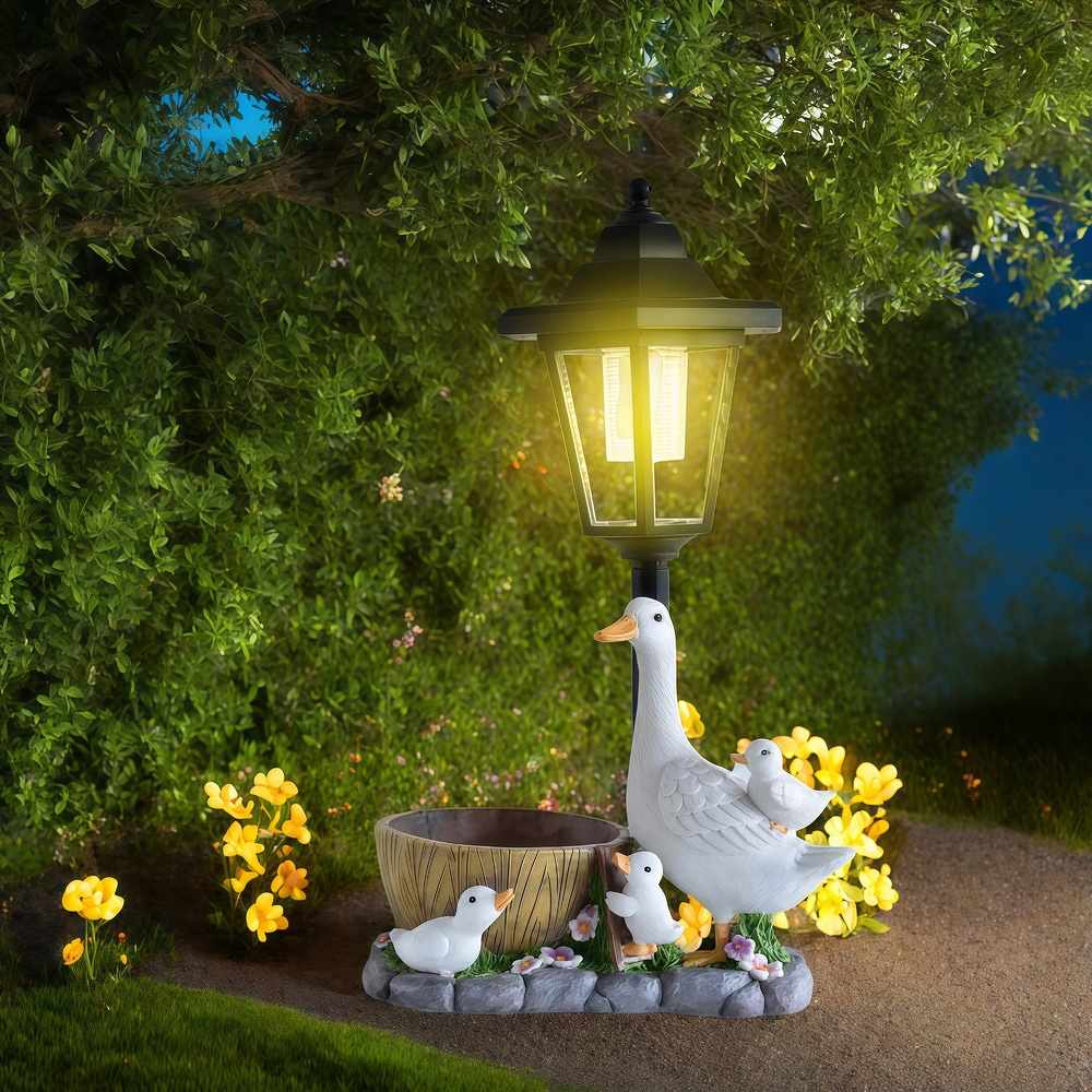 Solar Duck Night Light Garden  - Art Craft Resin avis et prix