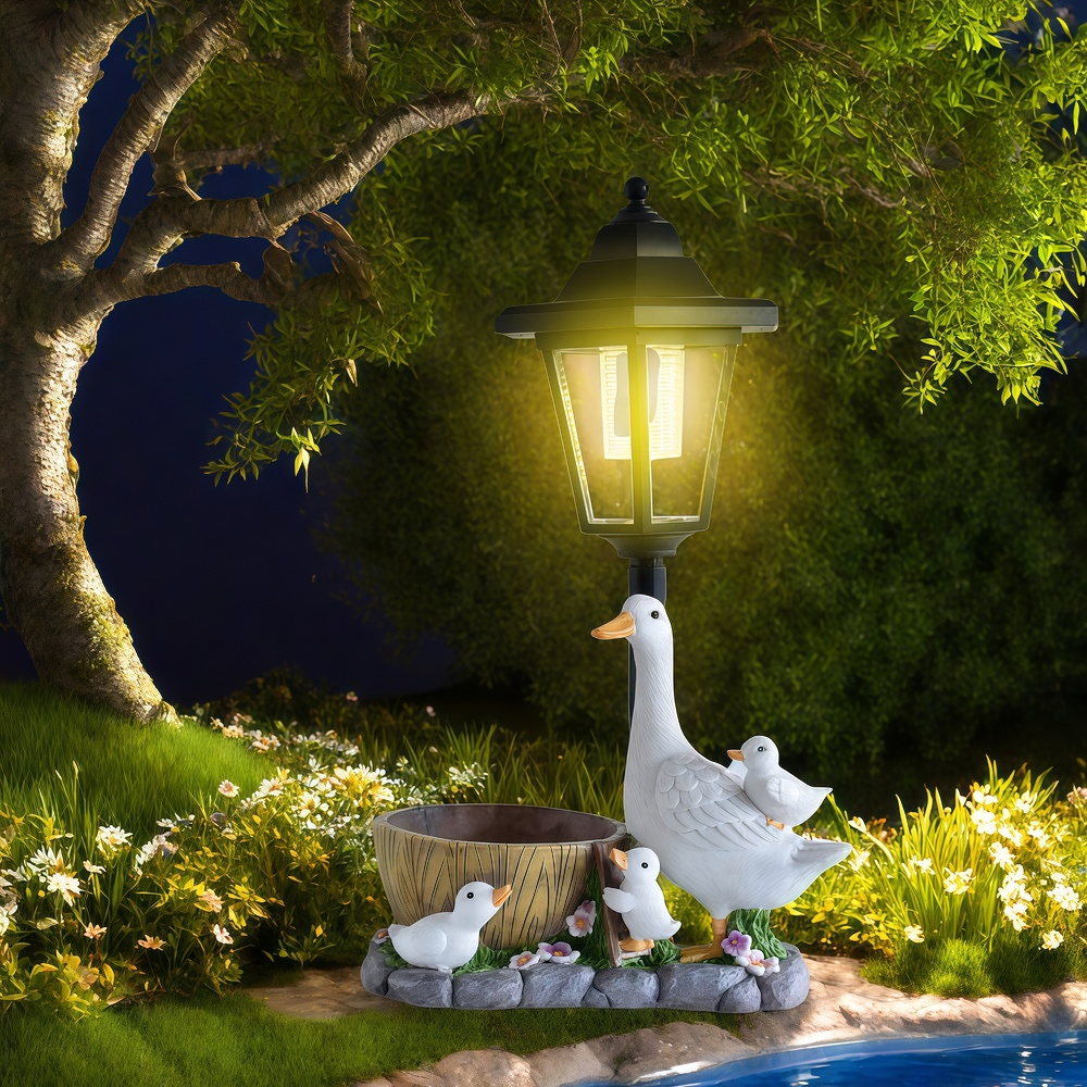 Solar Duck Night Light Garden  - Art Craft Resin avis et prix