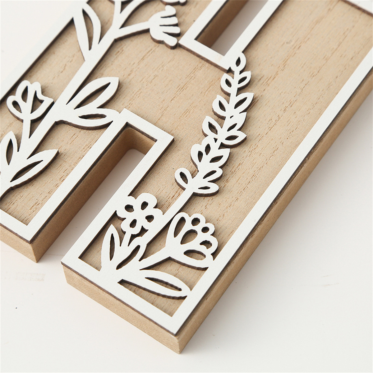 1Pcs Raw Wood White Engrave 26 - Art And Craft For Xmas avis et prix