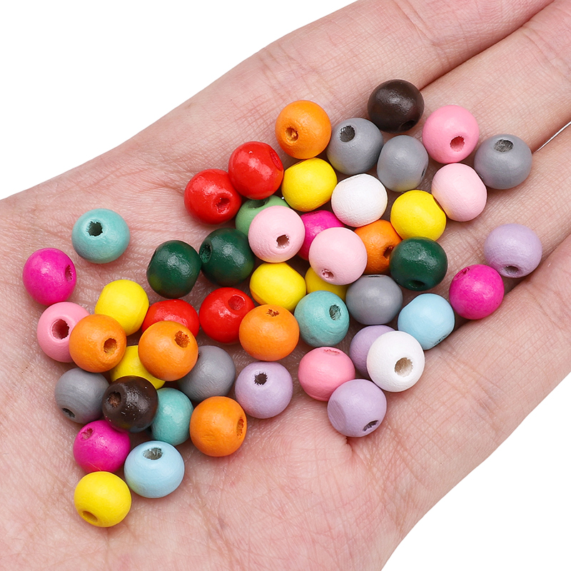 8mm 50Pcs/Bag Wooden Solid Col - Art Craft Bag avis et prix