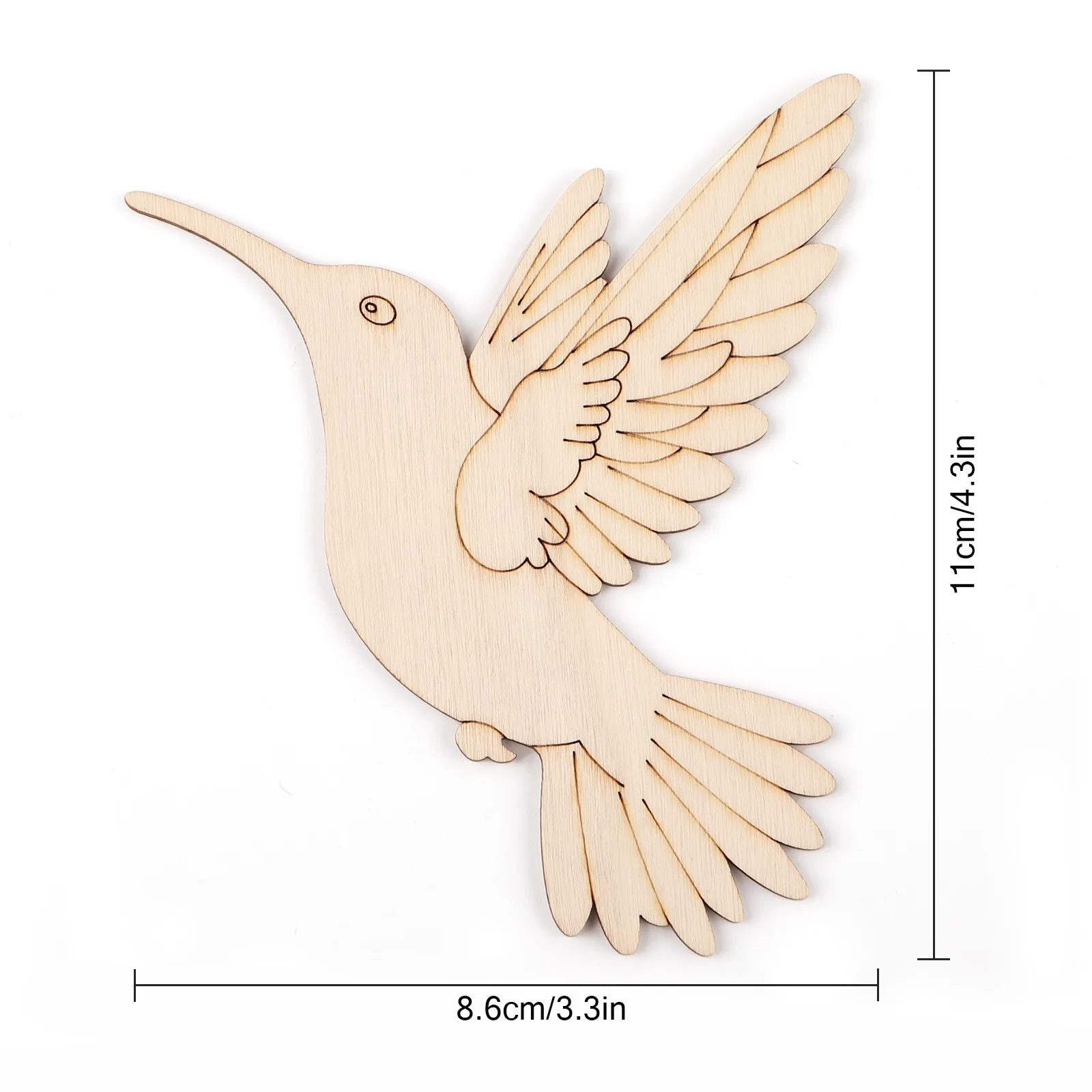 10pcs Unfinished Wood Animal B - Art & Craft Hari Raya avis et prix