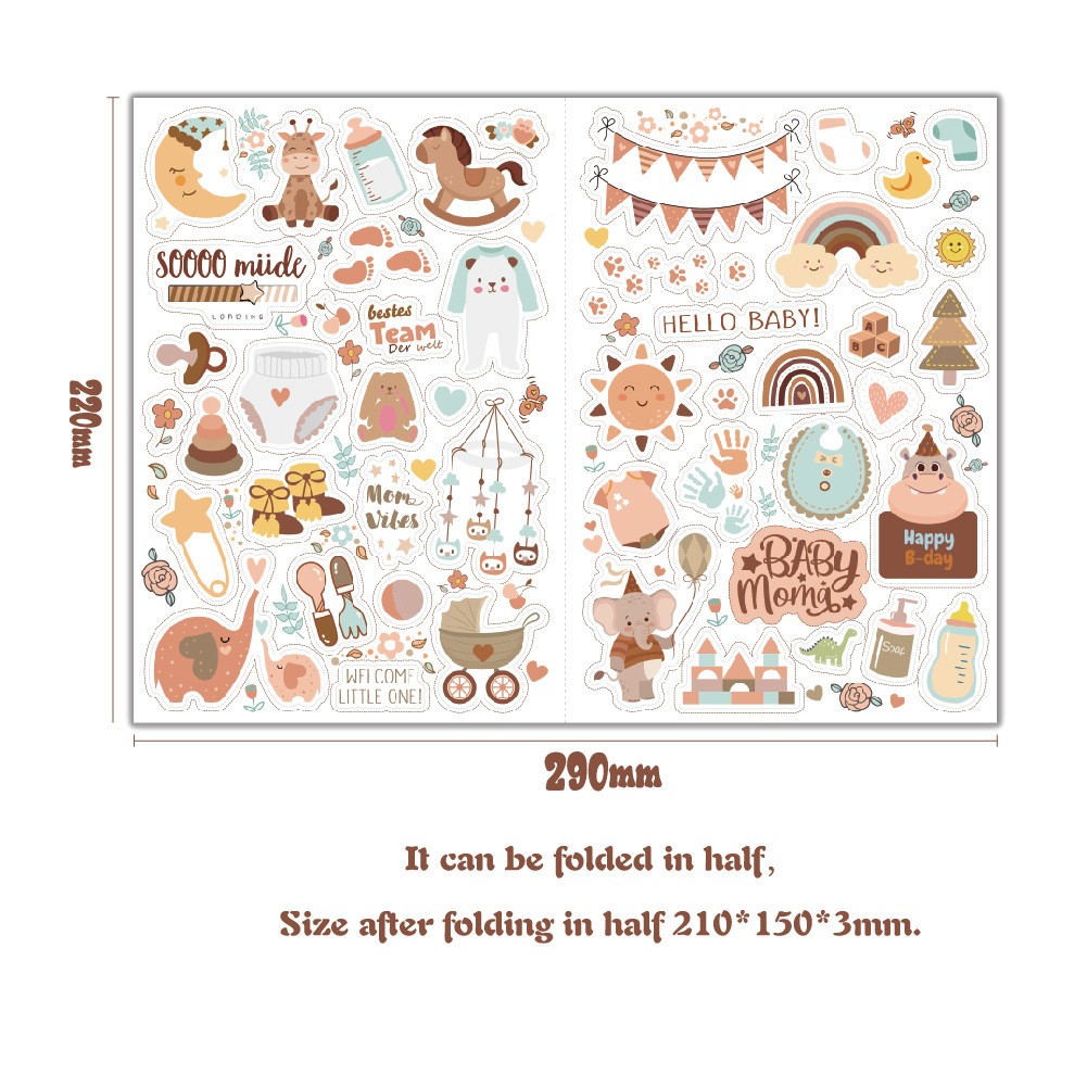 4 sheets/pack Baby Scrapbook S - Art Craft For 3 Year Old avis et prix