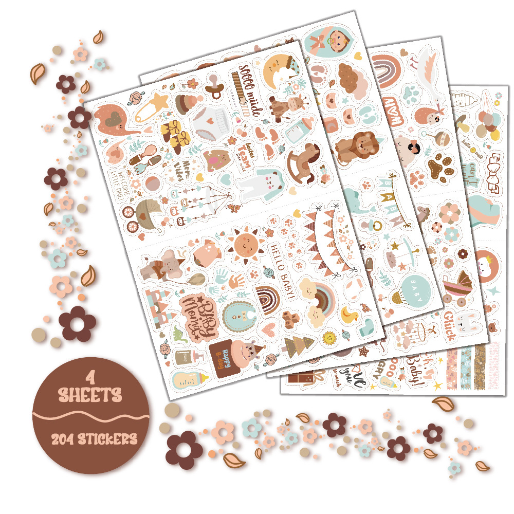 4 sheets/pack Baby Scrapbook S - Art Craft For 3 Year Old avis et prix