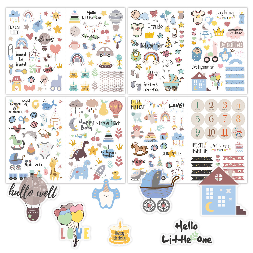 4 sheets/pack Baby Scrapbook S - Art Craft For 3 Year Old avis et prix