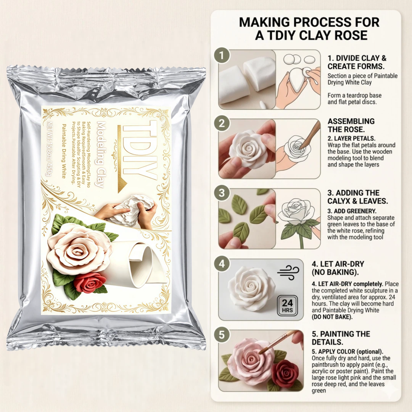 Smooth Air-Dry Clay, Modeling  - Air Dry Clay avis et prix