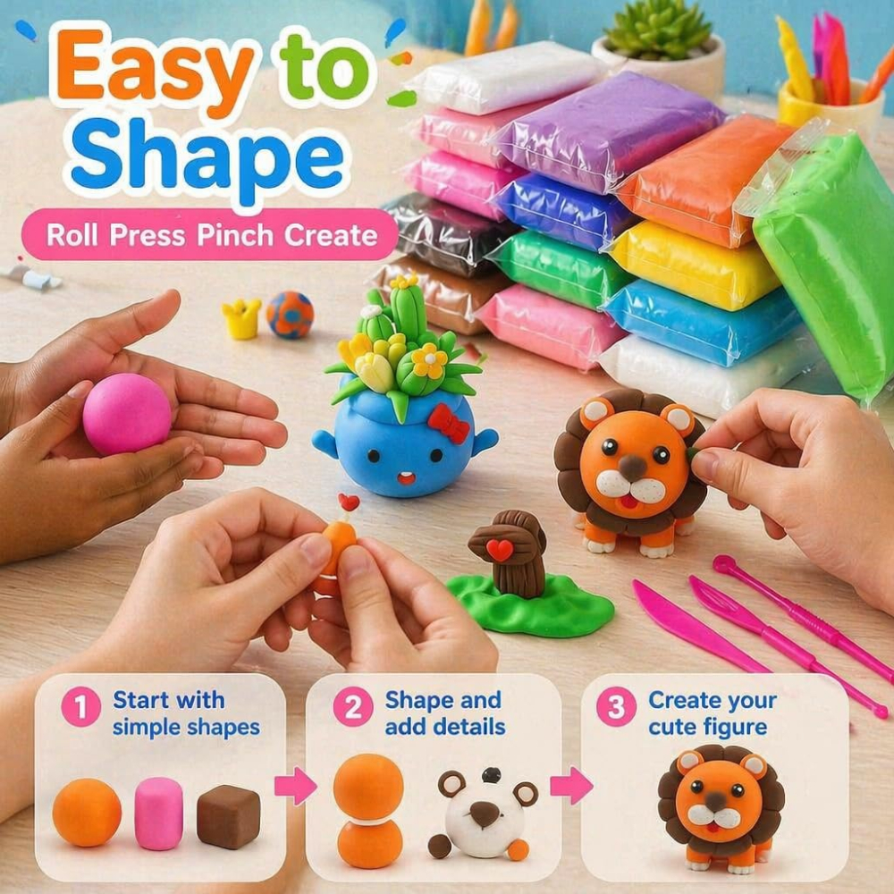 Air Dry Modeling Clay Kit Soft - Air Dry Clay avis et prix