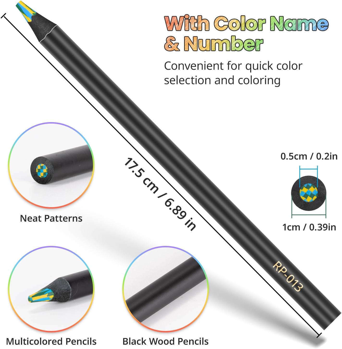 12 Rainbow Colored Pencils, Ar - Art Craft Rainbow avis et prix