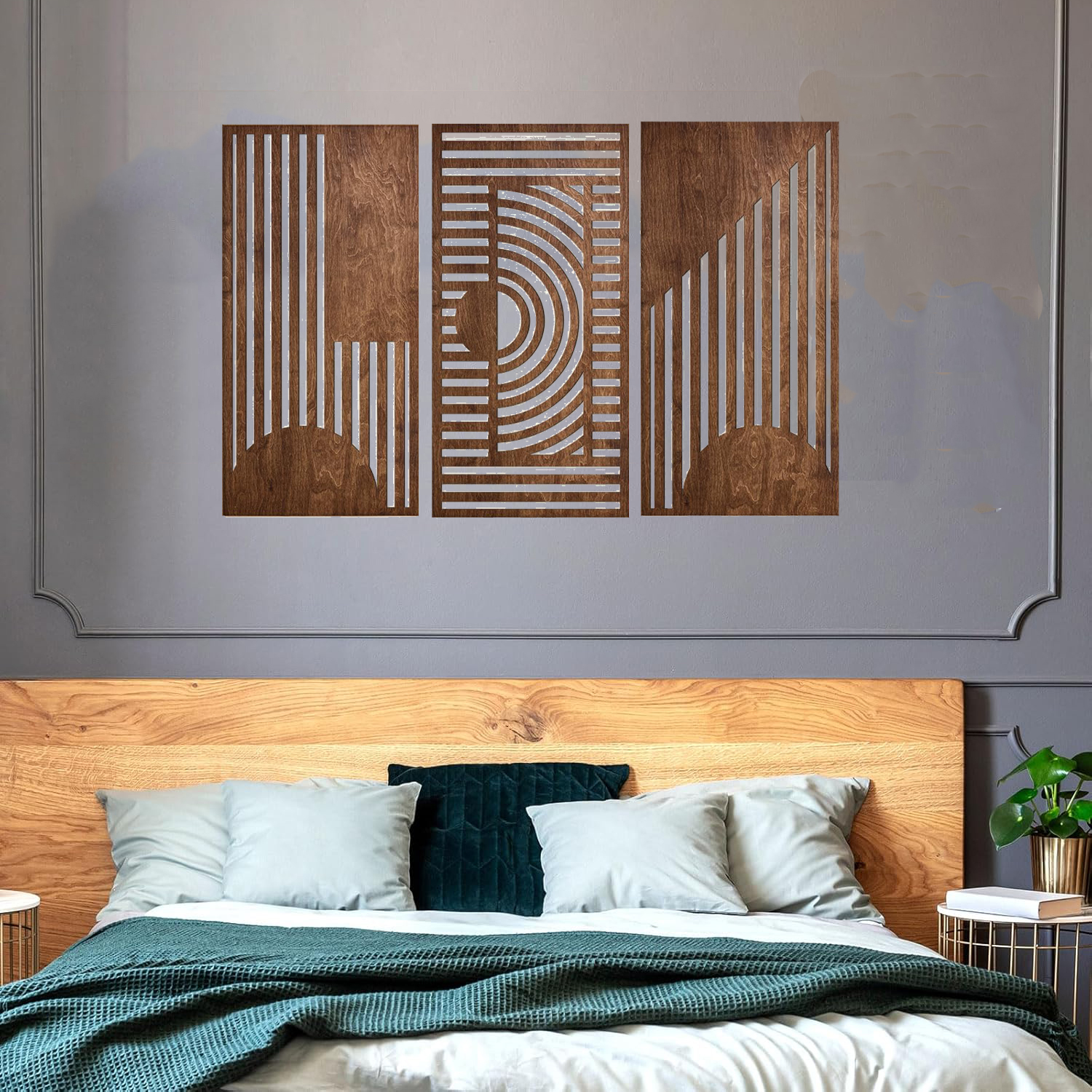3 Pcs Geometric Wood Wall Art  - Art Y Craft avis et prix