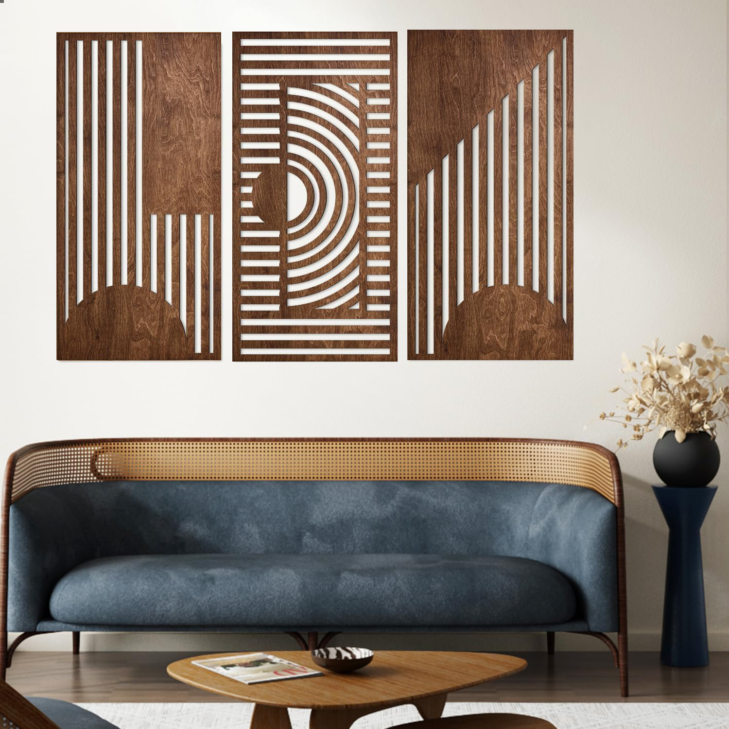 3 Pcs Geometric Wood Wall Art  - Art Y Craft avis et prix