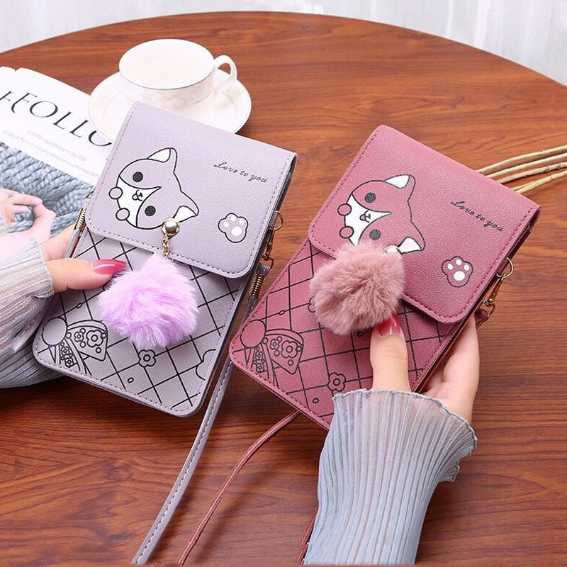 Cute Cartoon Pattern Touch-Scr - Art Craft Bag avis et prix