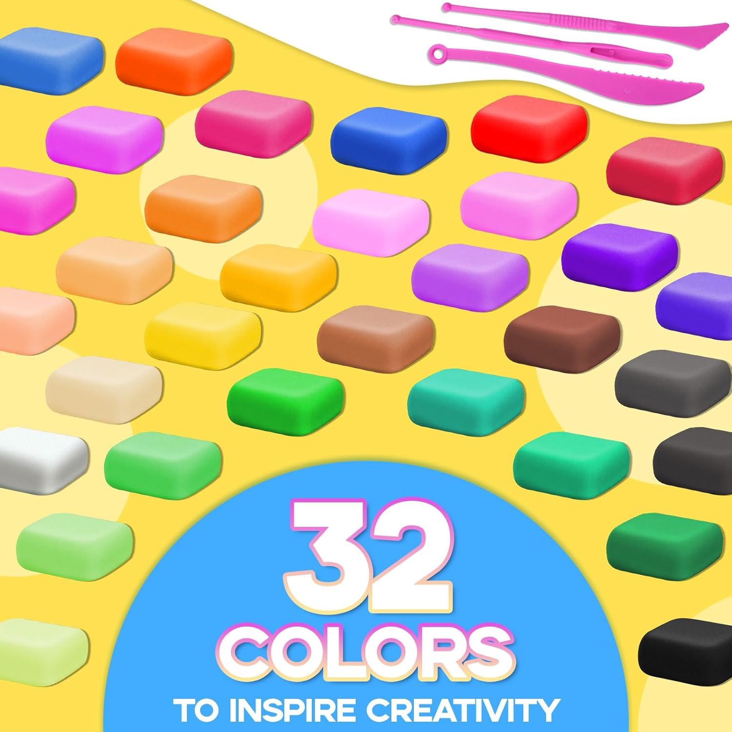 32 Colors Air Dry Clay Kit wit - Air Dry Clay avis et prix