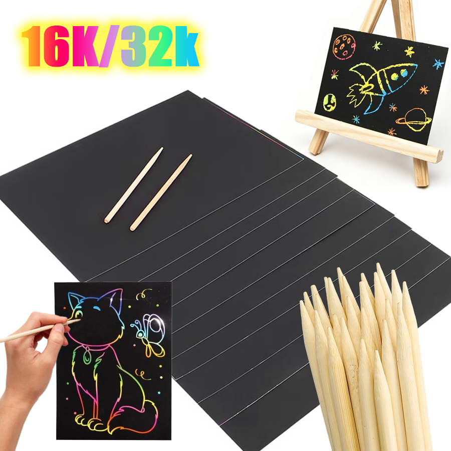 10/30pcs Rainbow Scratch Paper - Art Craft Rainbow avis et prix