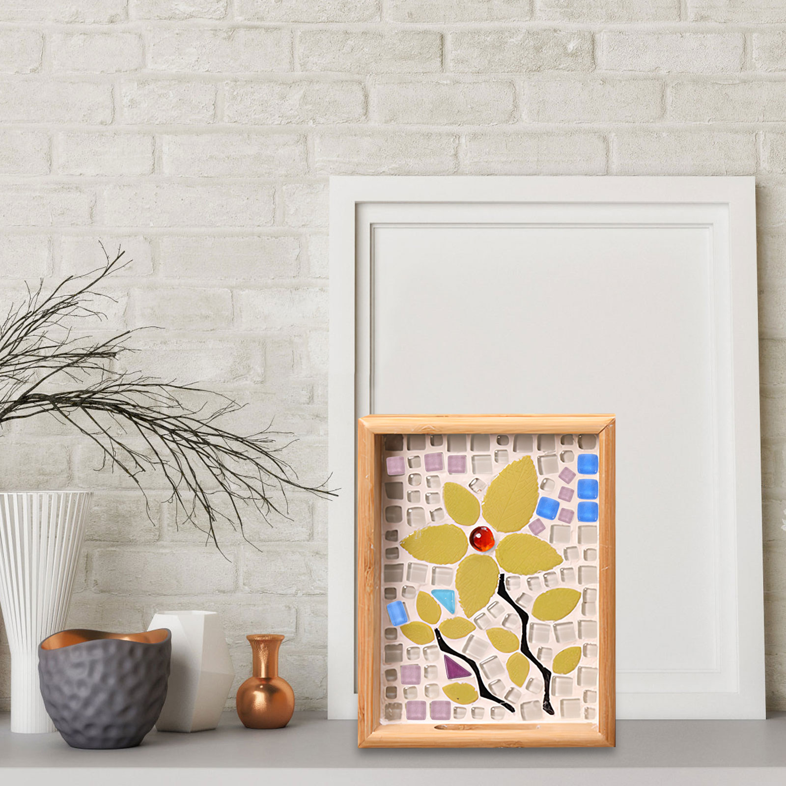 1Set Colorful Irregular Glass  - Art Craft Picture avis et prix