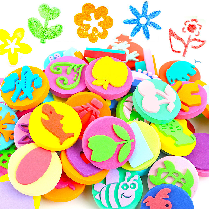 6Pcs/bag Foam Stamps for Paint - Art Craft For 3 Year Old avis et prix