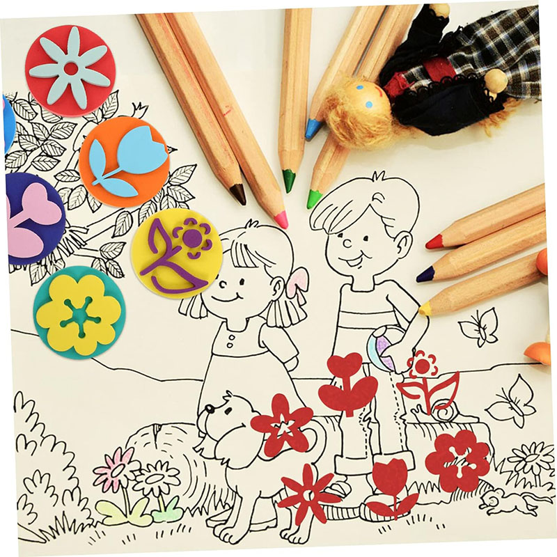 6Pcs/bag Foam Stamps for Paint - Art Craft For 3 Year Old avis et prix