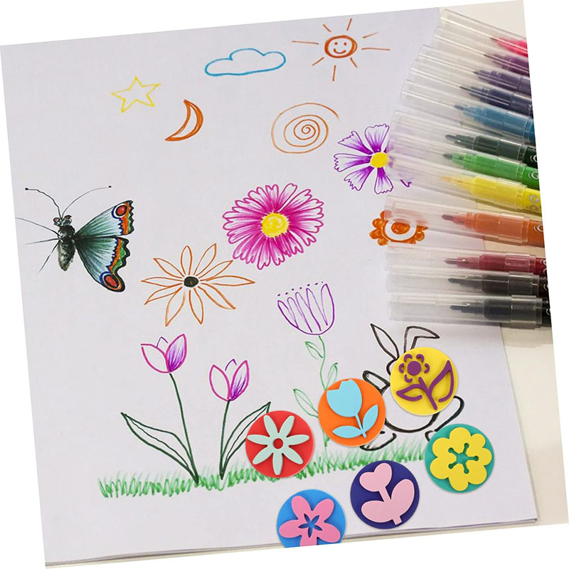 6Pcs/bag Foam Stamps for Paint - Art Craft For 3 Year Old avis et prix