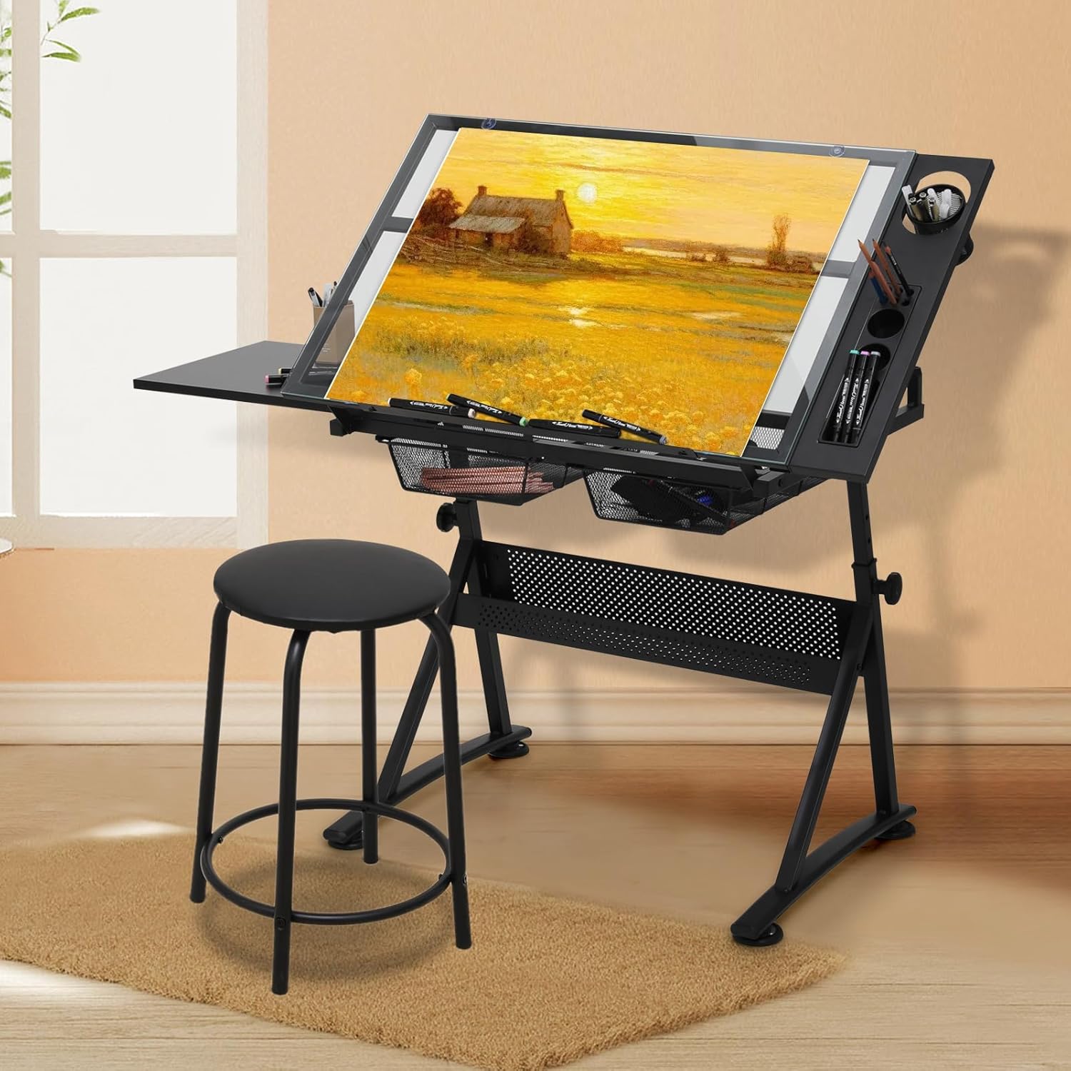 Drafting Table with Height Adj - Art & Craft Hari Raya avis et prix