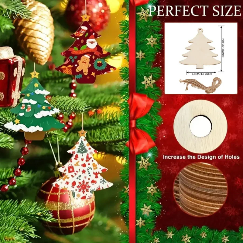 DIY Paintable Blank Wooden Chr - Art And Craft For Xmas avis et prix