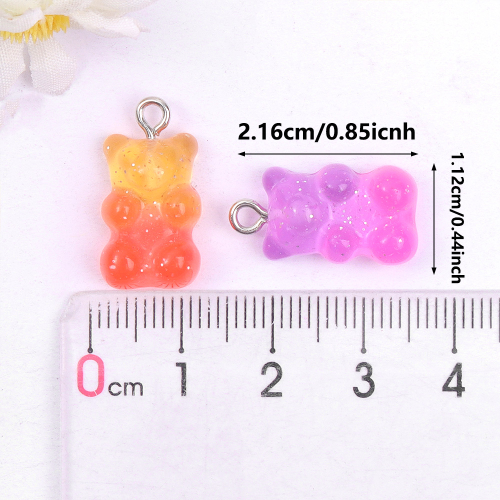 60pcs Dual Color Resin Bear Sh - Art Craft Resin avis et prix