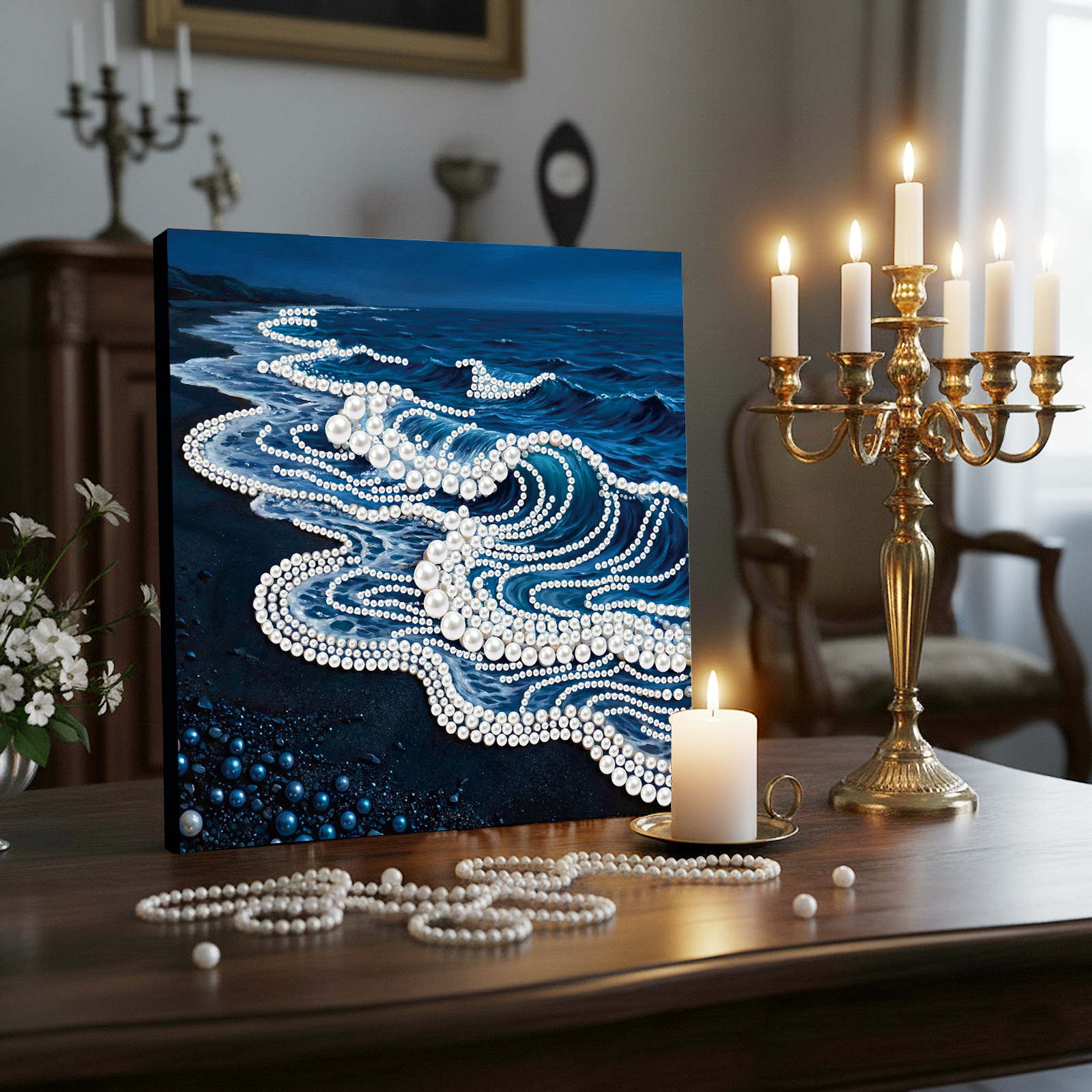 Waves DIY Pearl Painting Kit w - Art Craft Picture avis et prix