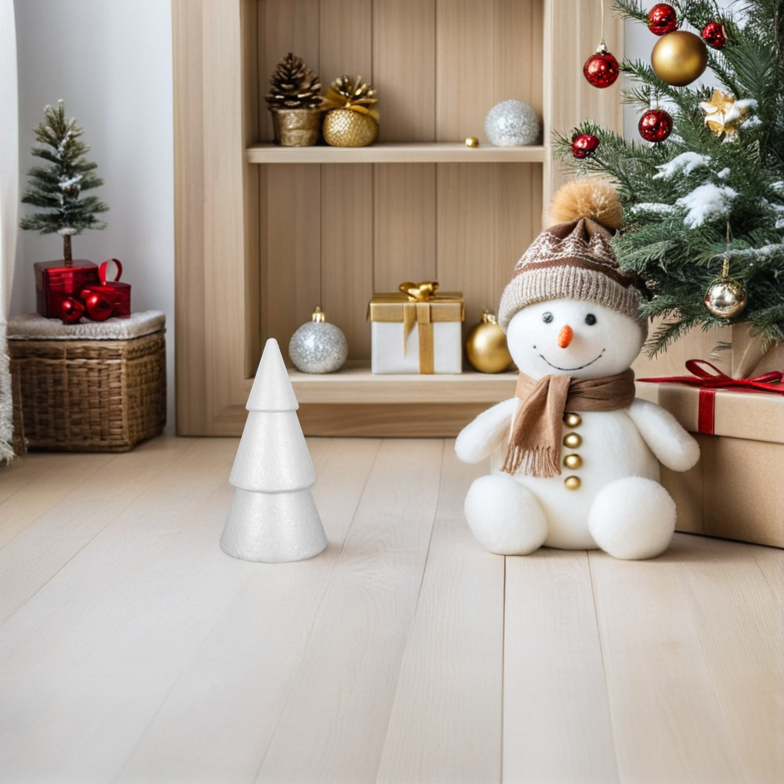 6Pcs White Polystyrene Christm - Art And Craft For Xmas avis et prix