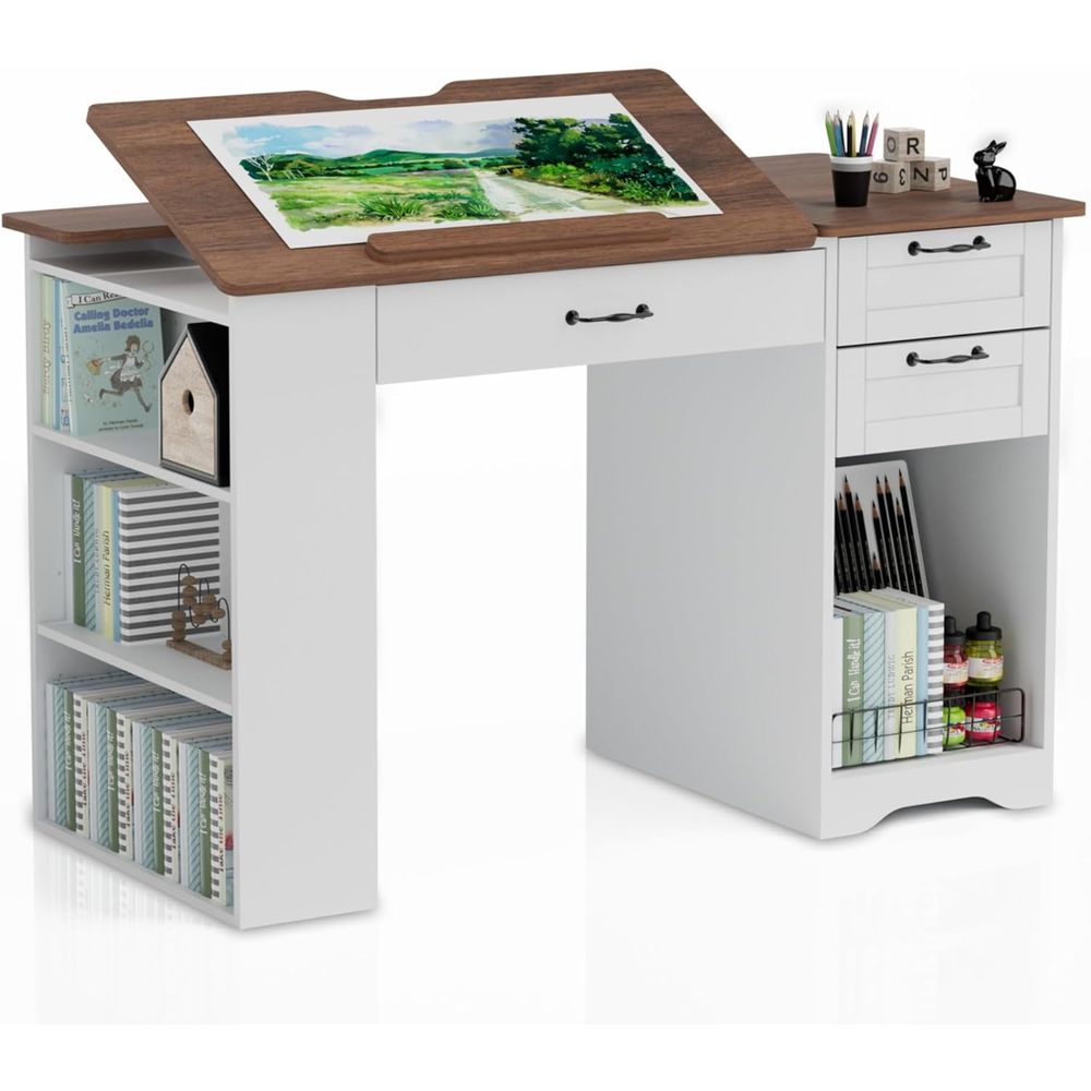 Adjustable Art Desk with Stora - Art & Craft Hari Raya avis et prix