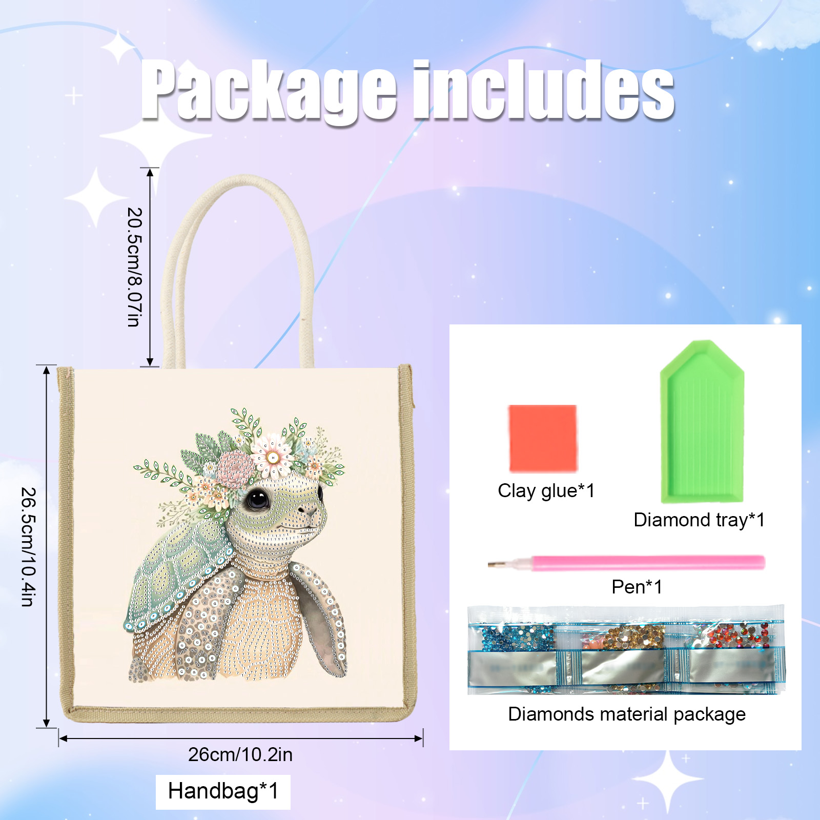 Diamond Art Painting Handbag K - Art Craft Bag avis et prix