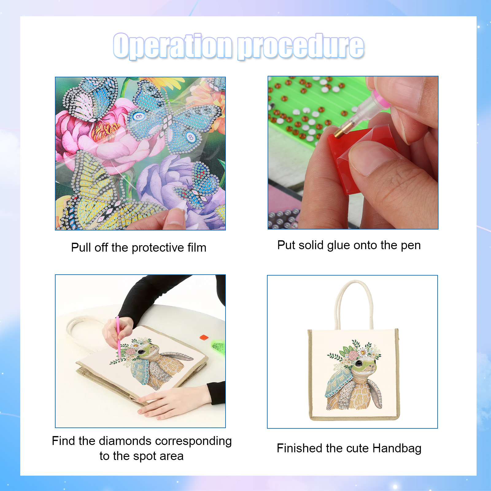 Diamond Art Painting Handbag K - Art Craft Bag avis et prix