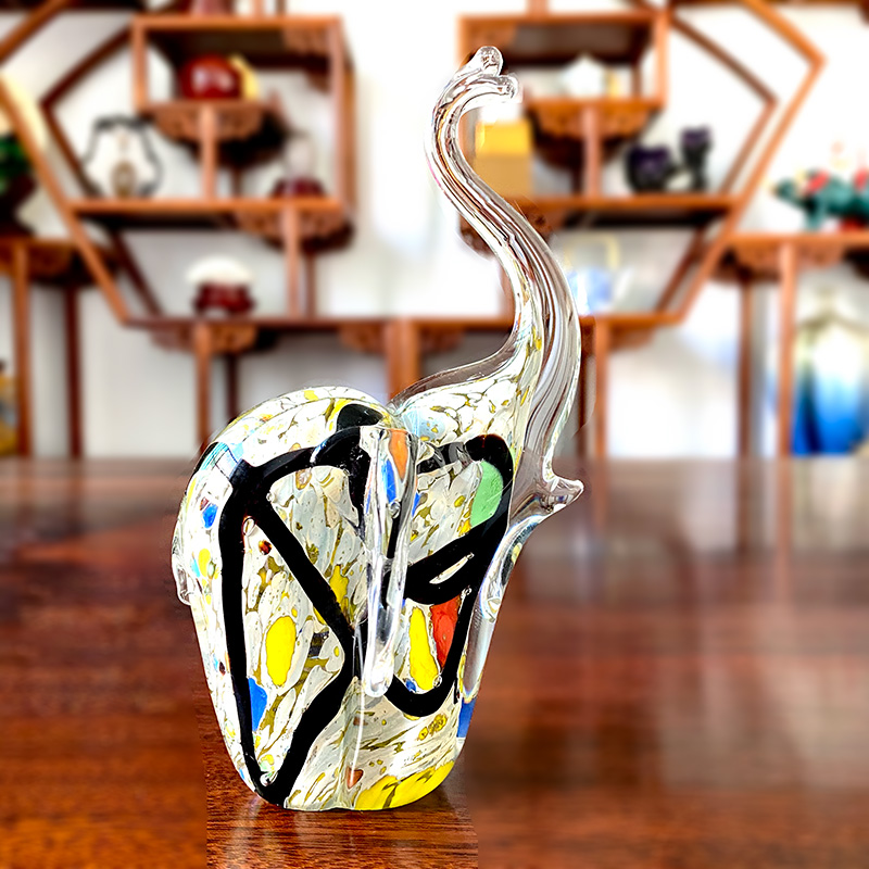 4 Colors Crystal Glass Elephan - Art And Craft For Xmas avis et prix