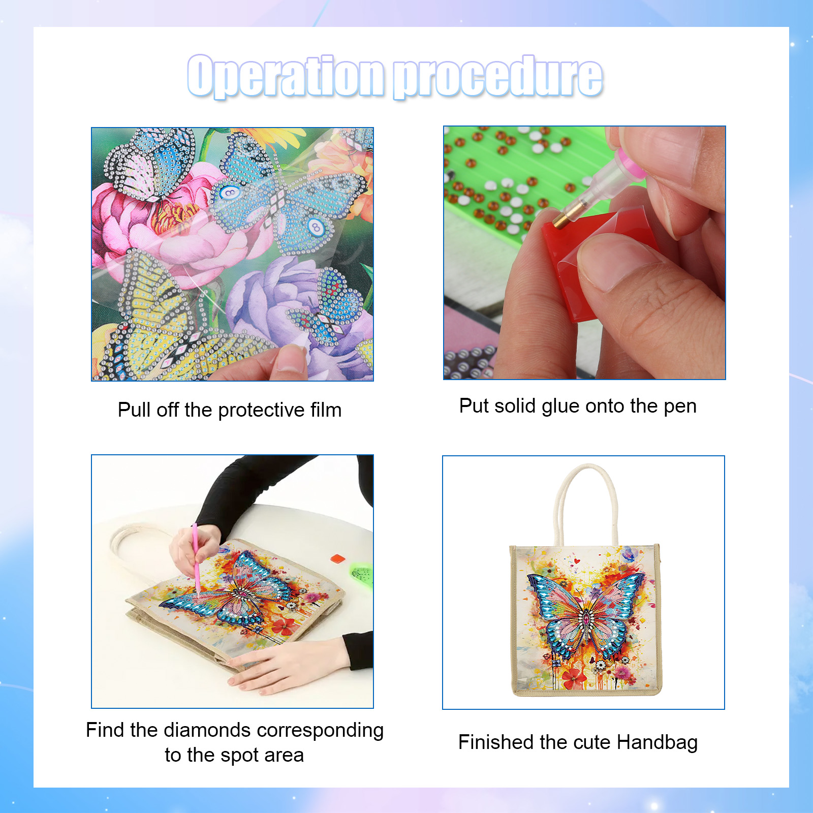 Diamond Painting Handbag Kits, - Art Craft Bag avis et prix