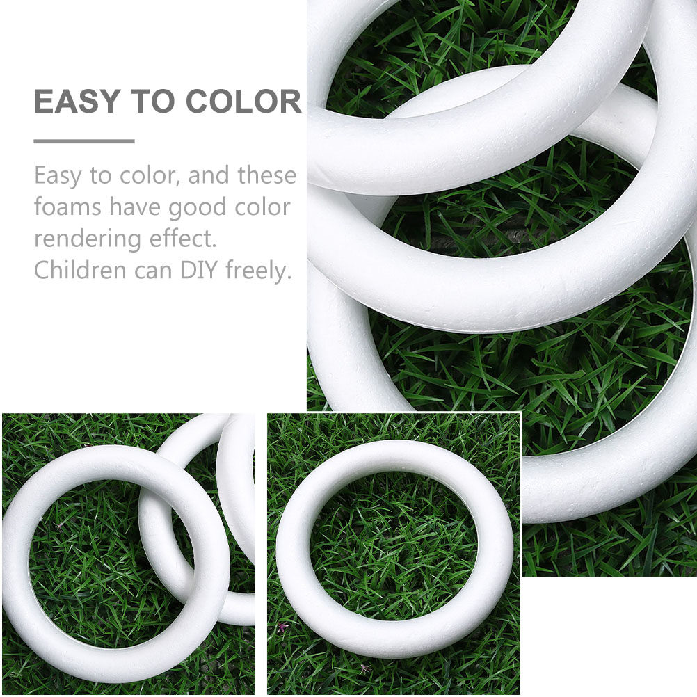 8Pcs DIY Round Foam Rings Hand - Art And Craft For Xmas avis et prix