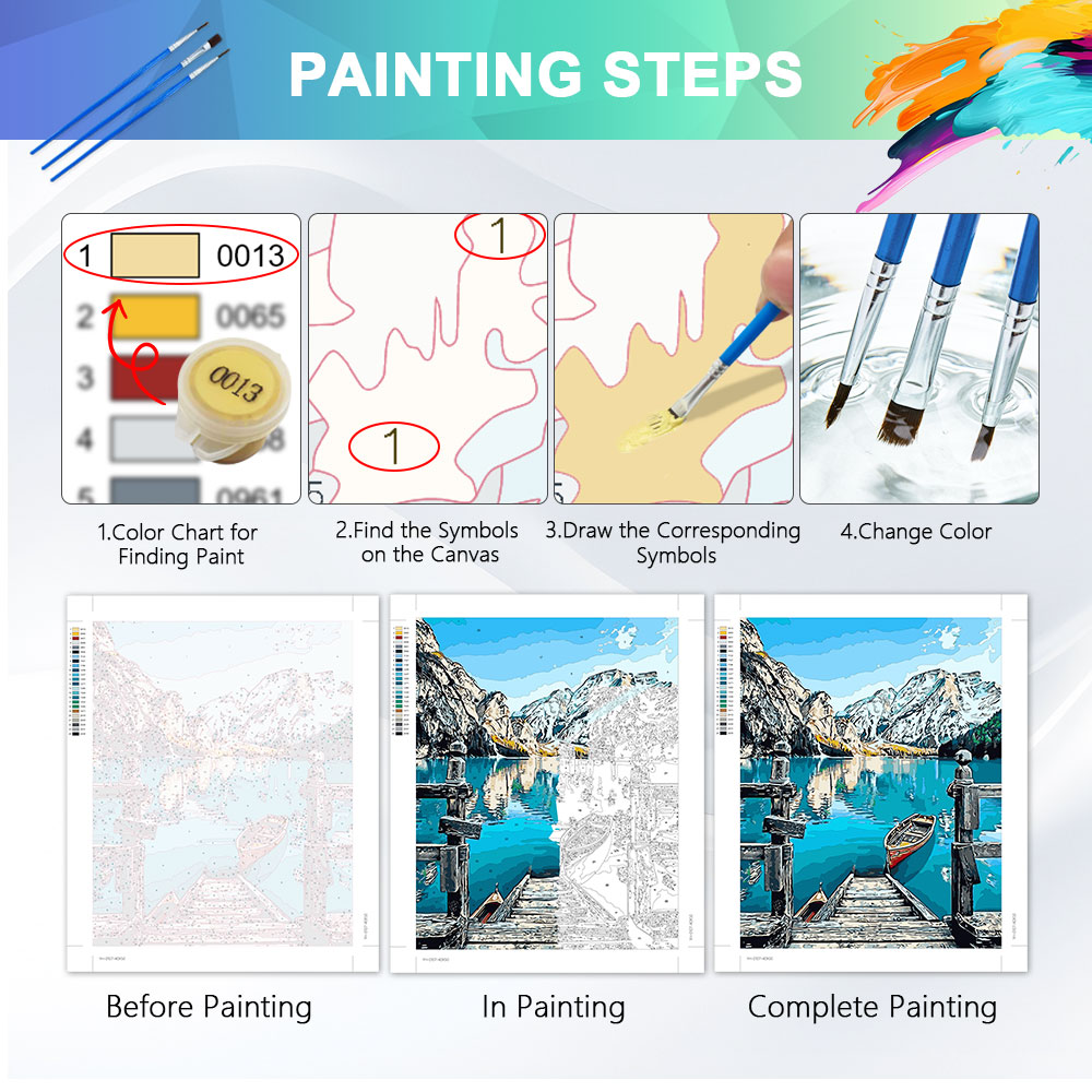 HUACAN Painting By Number Kits - Art Craft Picture avis et prix