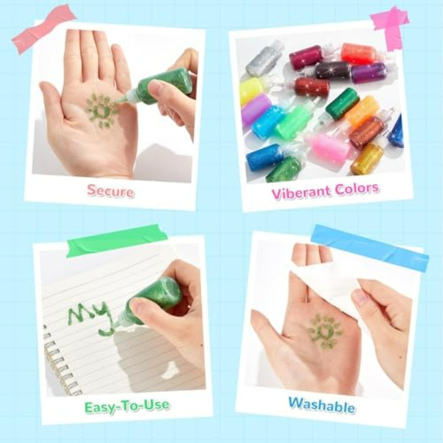 Glitter Glue Colors Washable A - Art Craft Rainbow avis et prix