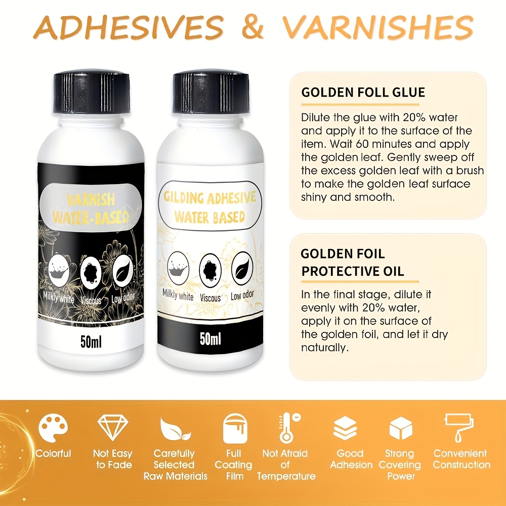 50ml+50ml Golden Leaf Glue, pr - Art Craft Using Leaves avis et prix