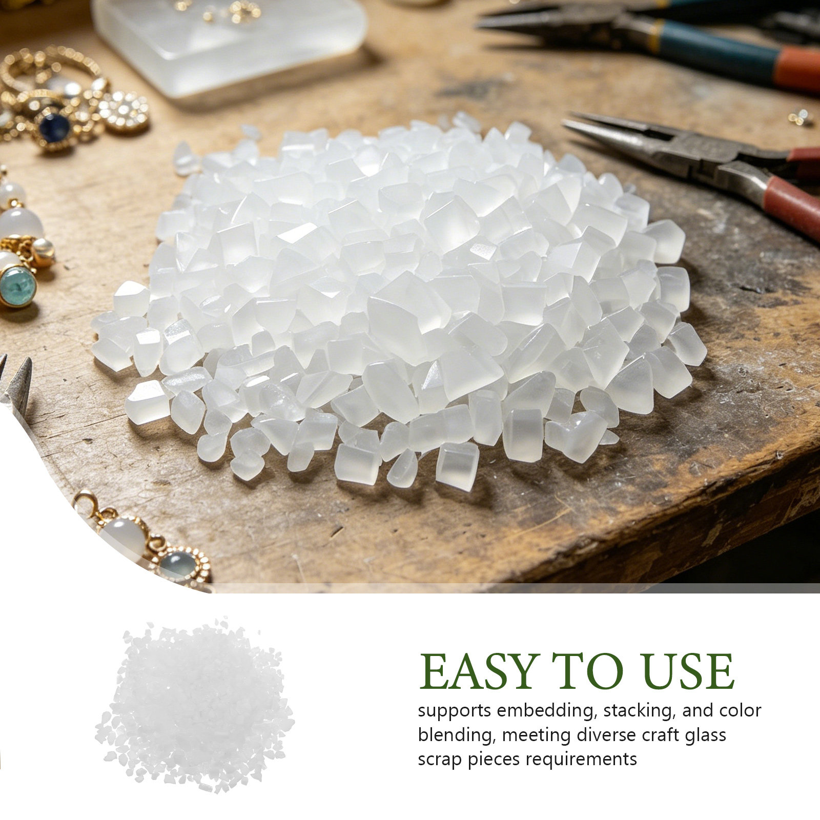 1 Bag Fusible Glass Scrap Piec - Art Craft Bag avis et prix