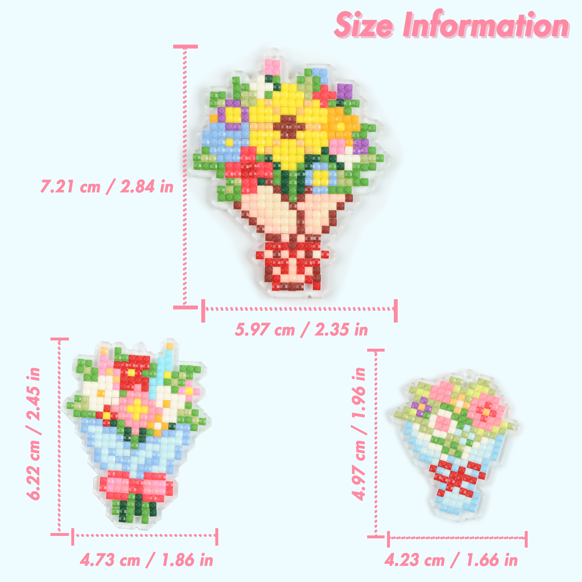 FOREVER YOUNG 3PCS Bouquet Acr - Art Craft Resin avis et prix