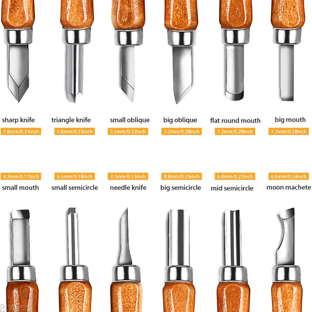 12Pcs SK2 Woodworking Carving  - Art Craft Bag avis et prix
