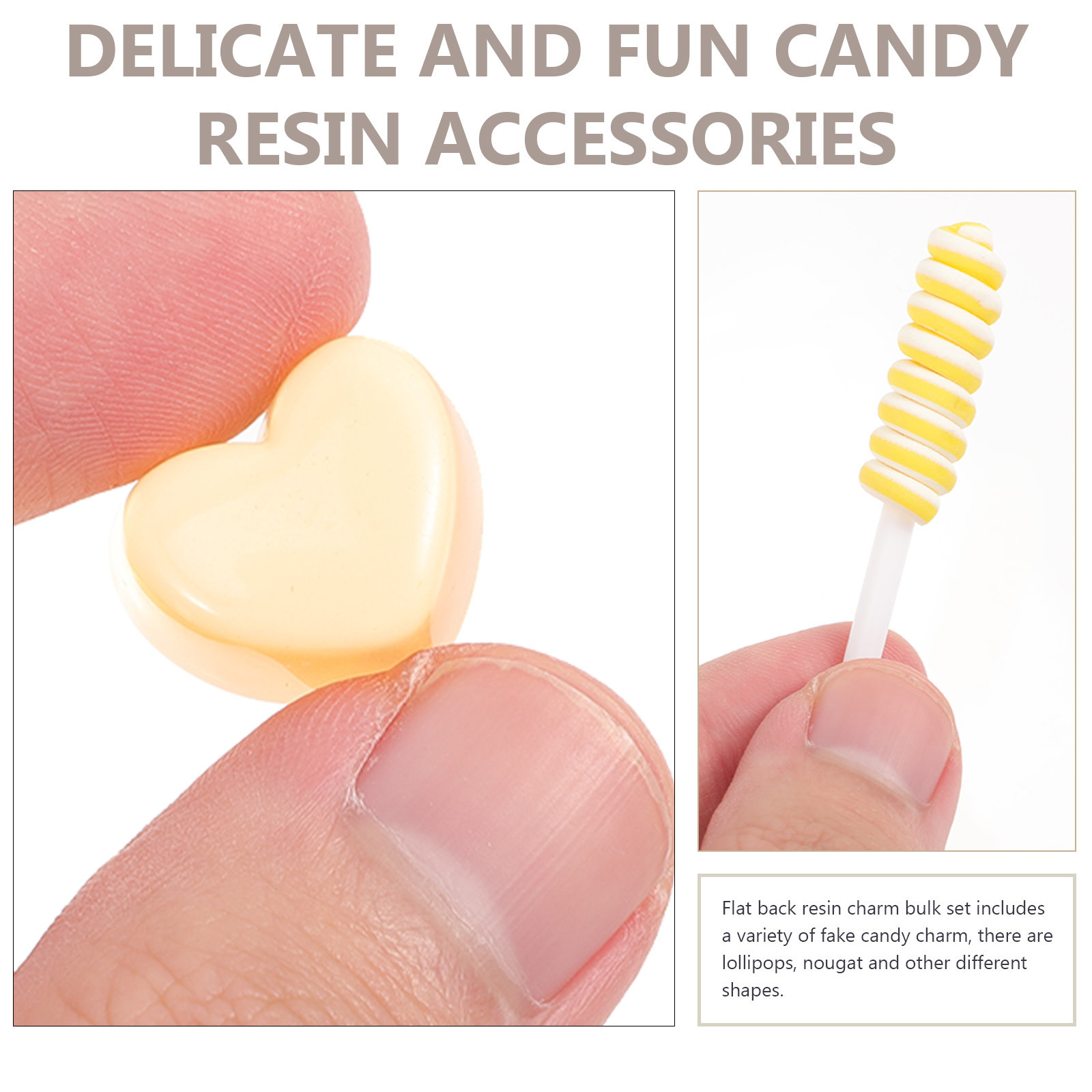 50Pcs Candy Resin Charms Bulk  - Art Craft Resin avis et prix