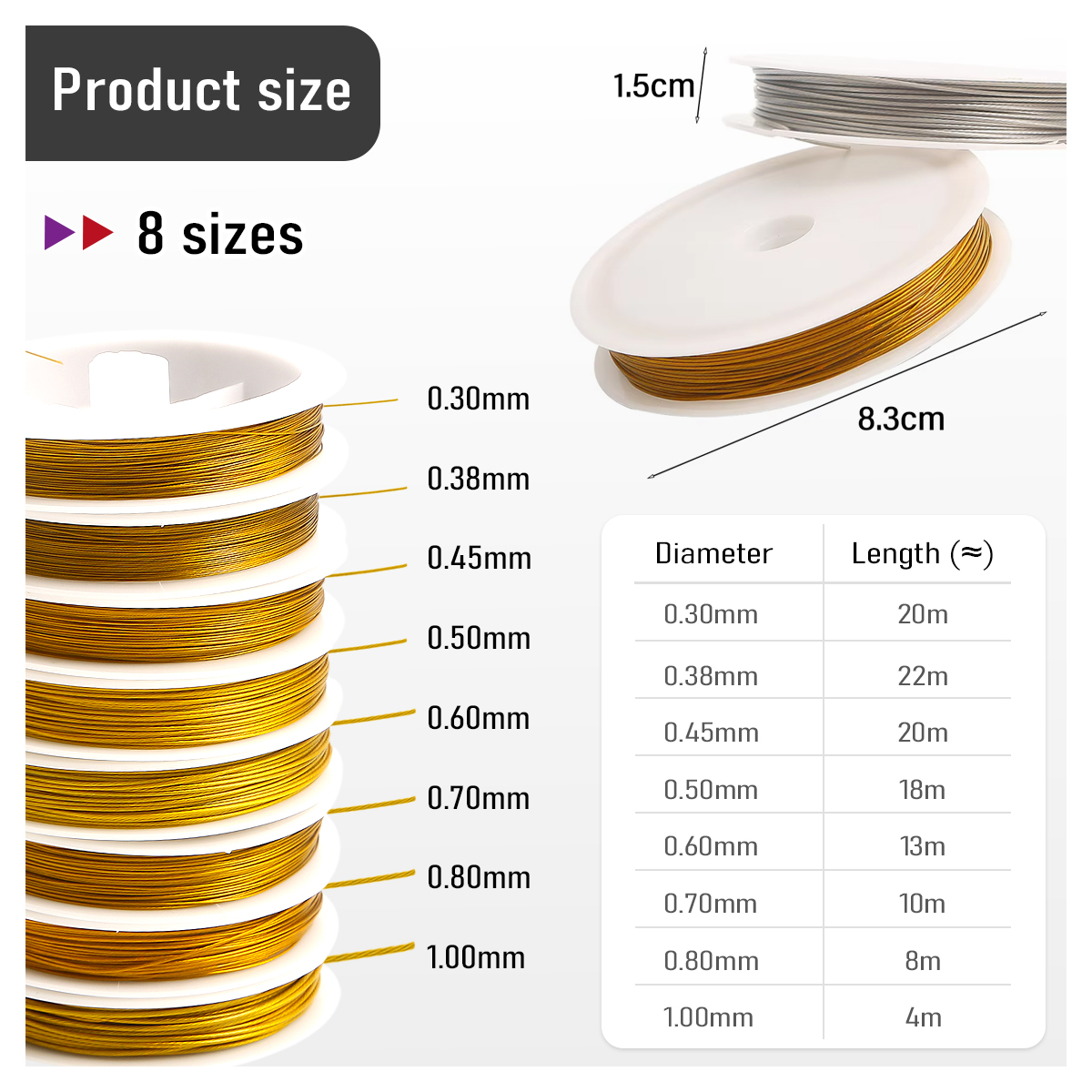 0.3-1mm Stainless Steel Beadin - Art Craft Wire avis et prix
