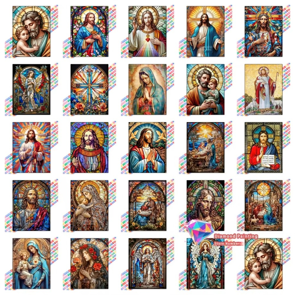 1PC frameless Easter Jesus Squ - Art Y Craft avis et prix